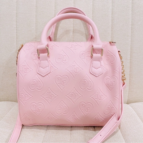 NEW Juicy Couture Pink Clay Fame Satchel Crossbody Bag - Picture 4 of 10